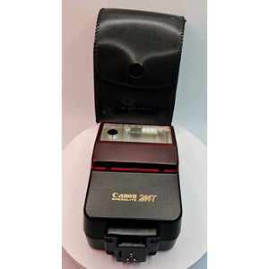 Vintage Canon Flash Speedlite 244T With Case | Powers On | Flash Doesn't Fire